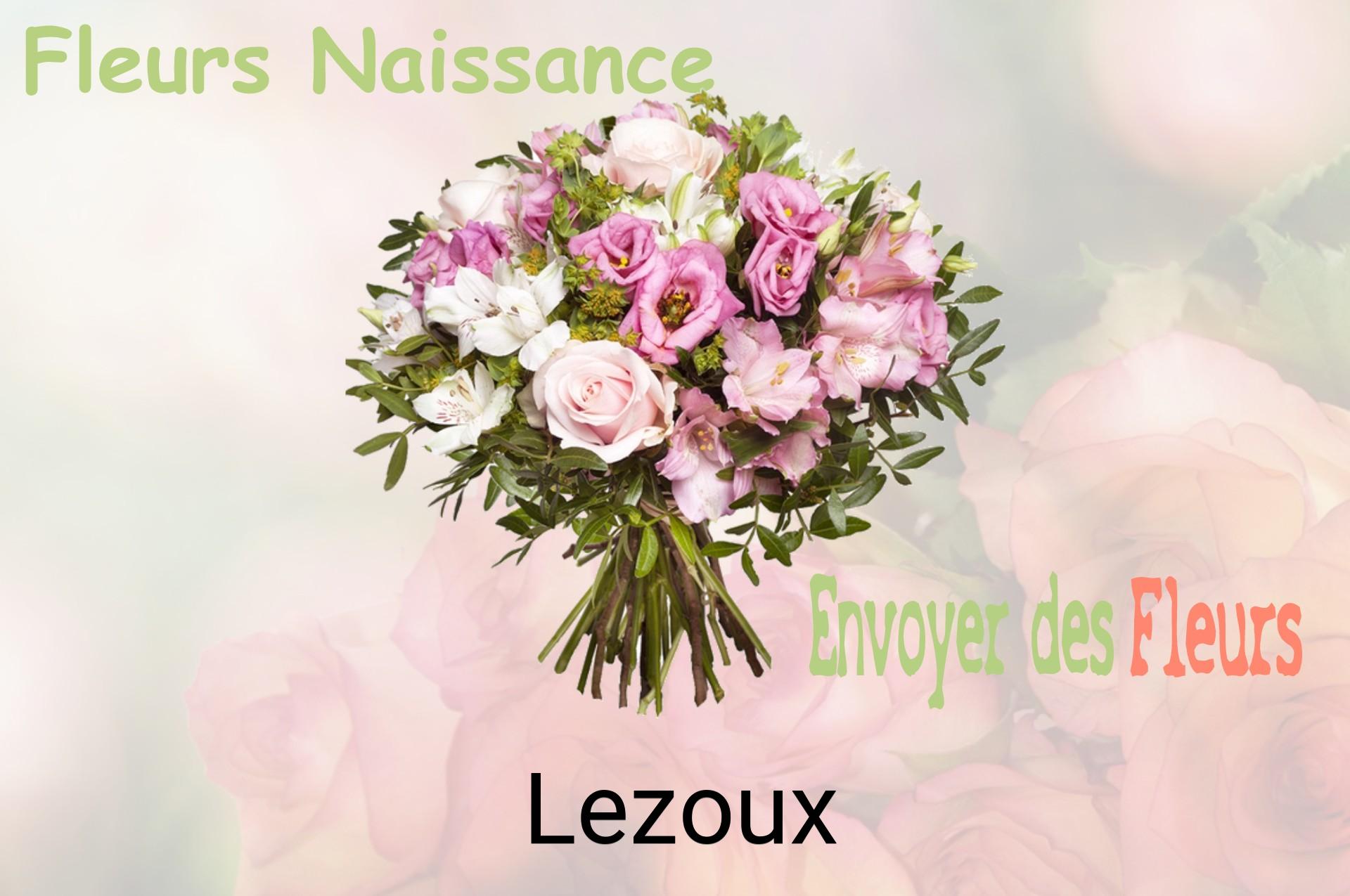 Bouquet de fleurs de naissance livré à Lezoux